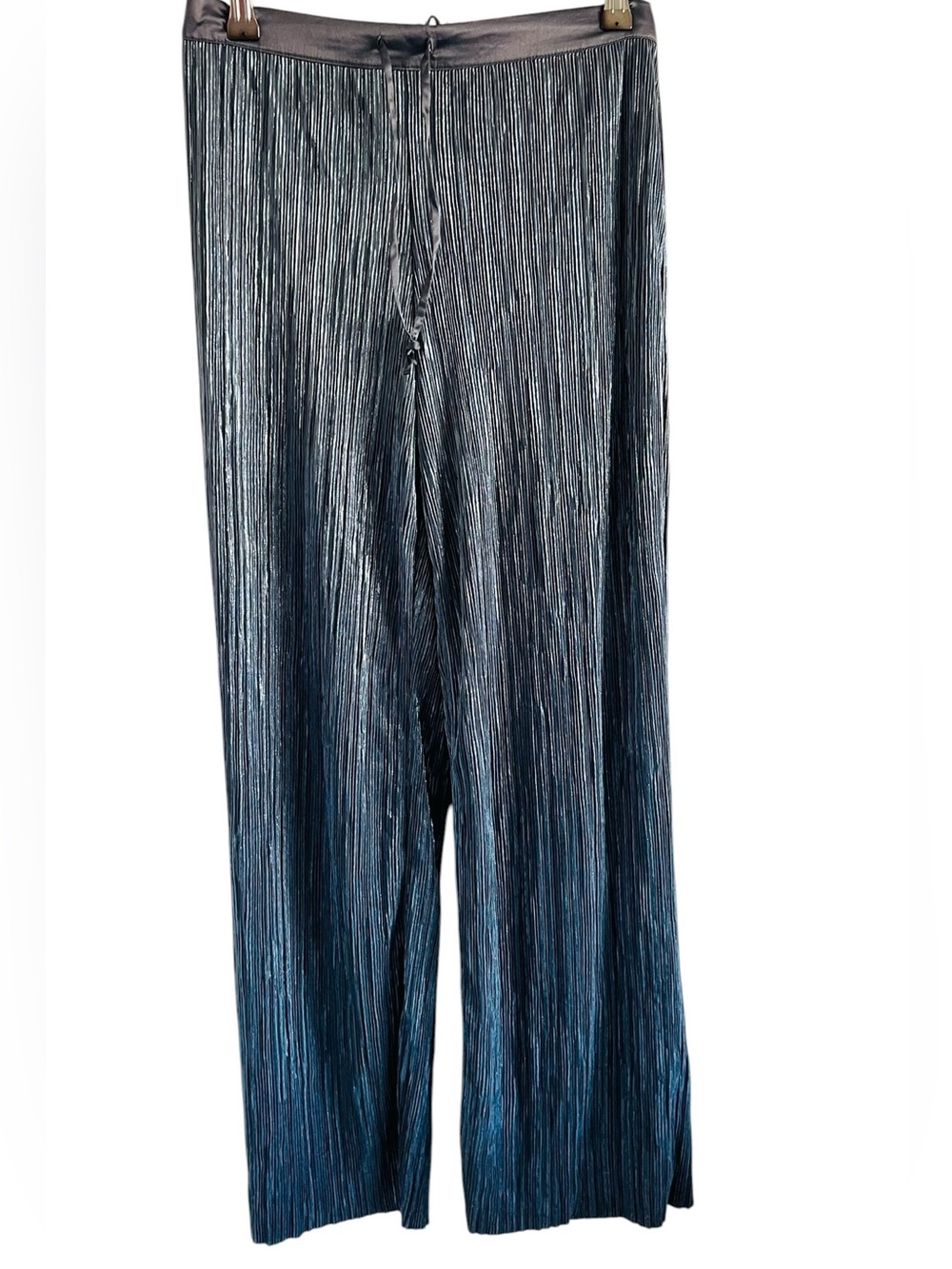 Victoria Secret Metallic Pleated Wide-Leg Pants